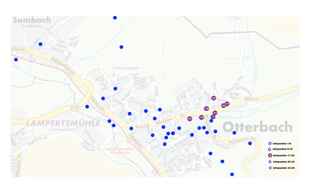 Zu sehen Infopunkte 17-24