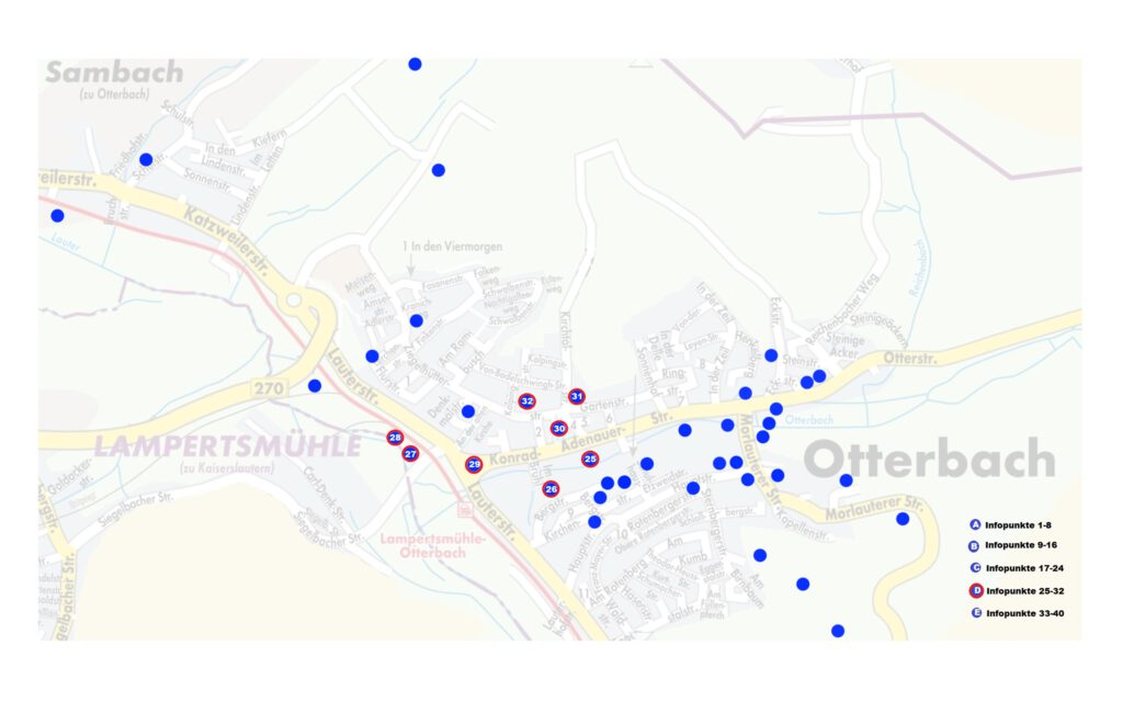 Zu sehen Infopunkte 25-32