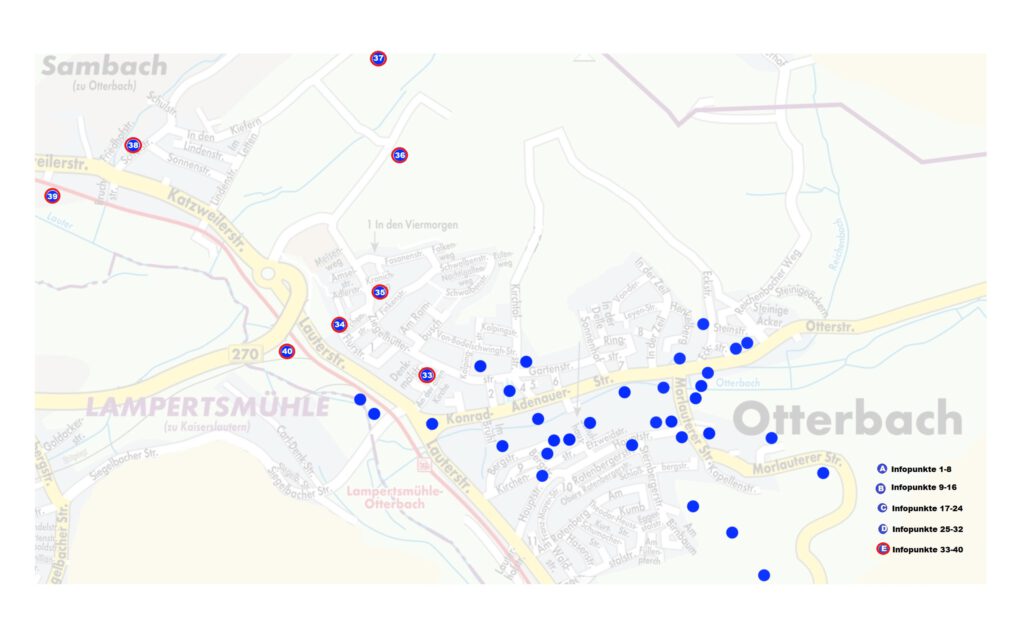 Zu sehen Infopunkte 33-40